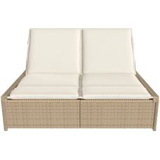 vidaXL Chaise Extérieure Modèle 368183 - Lounge Double avec Coussins - Publicité