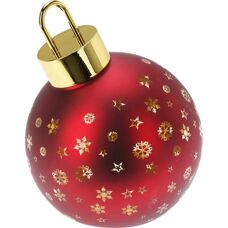 Boule de Noël Rouge Lifetime - Lumière LED Ø 15cm - Publicité