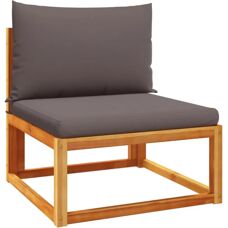 vidaXL 4008173 Terrassensofa - Wetterfestes Hartholz, Dicke Kissen, Modulares Design