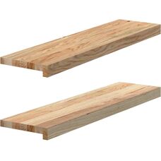vidaXL Brun eg træ 80x20x2 cm vindueskarm - Vinduestype