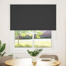 vidaXL Verdunkelungsrollo Schwarz 120x150 cm Polyester