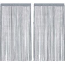 vidaXL 2x Cortinas de Hilo Separador de Ambientes - Cortinas de Hilo