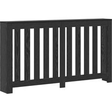 vidaXL Osłona grzejnika z czarnego dębu 149x20x82 cm - Osłona grzejnika