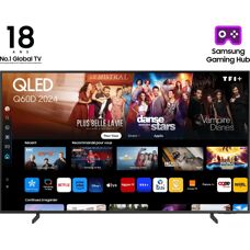 TV QLED 55" - SAMSUNG TQ55Q60DAUXXC, UHD 4K, QLED 4K Lite, Smart TV, DVB-T2 (H.265), Titanio - Publicité