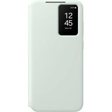 Coque portefeuille Smart View blanche pour Samsung S24 FE