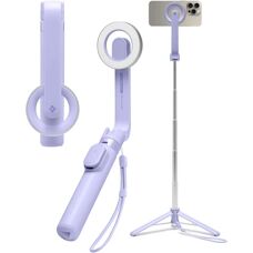 Selfie Stick MagSafe Bluetooth Lavande Spigen - Trépied
