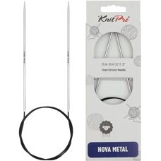KnitPro Nova Metall Rundnadeln 80cm 2,50mm - Strickwerkzeug