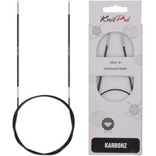 KnitPro Kolfiber Rundstickor - 2,25mm, 100cm - Stickor