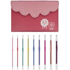 Set di Ganci da Crochet Knitpro Zing Leggeri - 2-6mm, Rosa