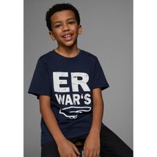 KIDSWORLD ER WAR`S Jungen 164/170 Blau Jersey T-Shirt - Basic