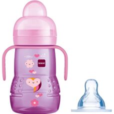 MAM Roze 2in1 Baby Trainerbeker - Overgang van fles