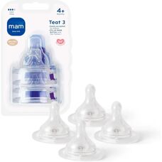 MAM Size 3 Teat - Suitable 4+ Months - Fast Flow