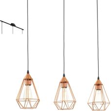 Lumière de Plafond Industrielle Noire Eglo Tarbes - E27 60W