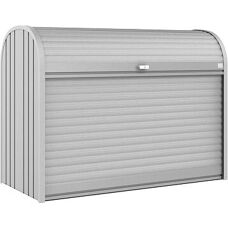 Biohort Holzlager - Verzinkter Stahl Holzschuppen - Grau