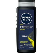 NIVEA MEN Deep Sport Gel Douche Énergisant - Gel douche - Publicité