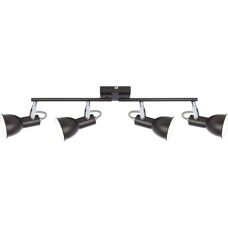 Faro a soffitto in metallo marrone con 4 luci Globo Fargo