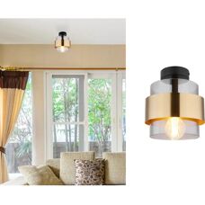 Globo Lighting Milley Black Ceiling Lamp - E27 - 18cm