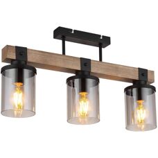 Globo Ceiling Light - Black - 3 E27 - Ceiling Light
