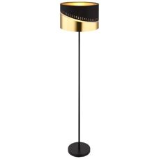 Lampa podłogowa GLOBO Czarny Złoto - Styl Retro - E27