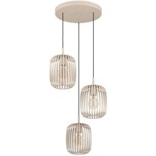 EGLO Romazzina Függőlámpa Homok Szín E27 3x40W - Függőlámpa
