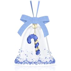 Addobbo Campana Blu Swarovski - Decorazione Natalizia