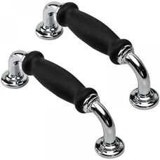 CYSLMUK - 128mm - Black Matte - Zinc Alloy - Door Handle