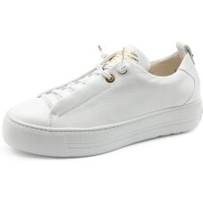 Paul Green Sneakers en Cuir Blanc/Or - Slip-On Femmes - Publicité