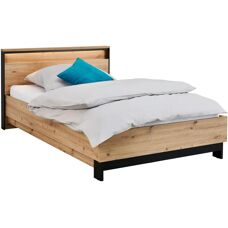 Voleo Ágy 120/200cm Fekete Mesterfaanyag LED-fejtámla