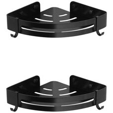 GOTRAYS - Adhesive shower shelf - 2 hooks - Shower shelf