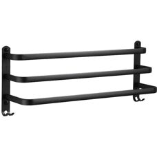 Linghhang - Three-Bar - Black - Wall-Mounted - Towel Rack