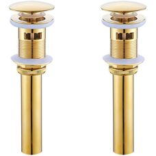 LINGHHANG - Brass Stopper - Gold Titanium - Sink Stopper
