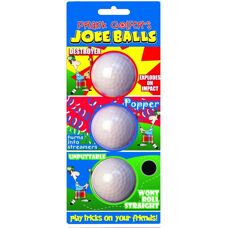 Longridge Golf Scherzbälle - 3er Pack - Golf Spaß Prankset