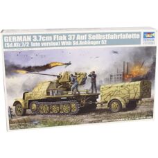 Maquette Militaire Allemande 1/35 Flak 37 Trumpeter