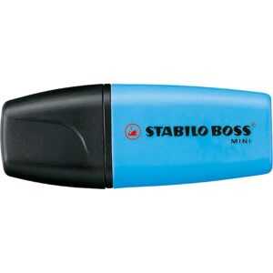 Marqueur STABILO BOSS MINI - Pointe en Biseau - Bleu - Publicité Marqueur STABILO BOSS MINI - Pointe en Biseau - Bleu - Publicité