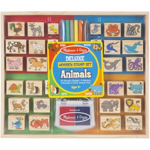 Melissa & Doug Deluxe Wooden Stamp Set -Animals - Stamp Set Melissa & Doug Deluxe Wooden Stamp Set -Animals - Stamp Set