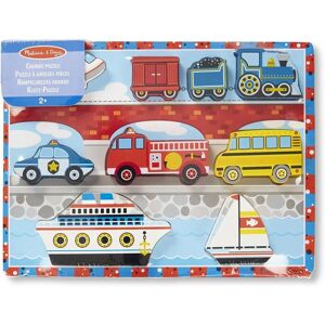 Melissa & Doug Puzzle en Bois de Véhicules - Avion, Train, Voitures, Bateaux - Puzzle Melissa & Doug Puzzle en Bois de Véhicules - Avion, Train, Voitures, Bateaux - Puzzle