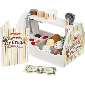 Melissa & Doug Wooden Ice Cream Playset - 28 Pieces - Pretend Food & Accessories Melissa & Doug Wooden Ice Cream Playset - 28 Pieces - Pretend Food & Accessories