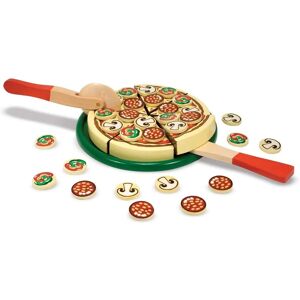 Melissa & Doug Ensemble de Pizzas en Bois - 54 Garnitures Melissa & Doug Ensemble de Pizzas en Bois - 54 Garnitures