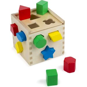 Melissa & Doug Shape Sorting Cube - Classic Wooden Toy for Kids Melissa & Doug Shape Sorting Cube - Classic Wooden Toy for Kids