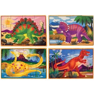 Melissa & Doug Dinosaur Puzzle - 4 Wooden Jigsaws - 48pc Melissa & Doug Dinosaur Puzzle - 4 Wooden Jigsaws - 48pc