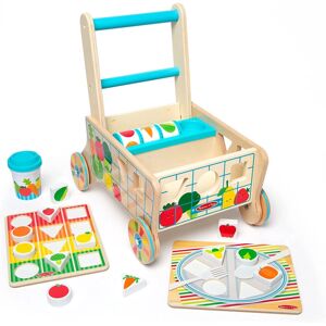 Melissa & Doug Wooden Shape Sorting Grocery Cart - Toy Melissa & Doug Wooden Shape Sorting Grocery Cart - Toy