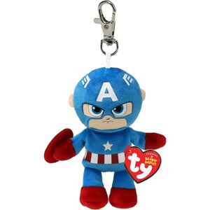 Ty Marvel Captain America Soft Plush Keychain - Key Clip Ty Marvel Captain America Soft Plush Keychain - Key Clip