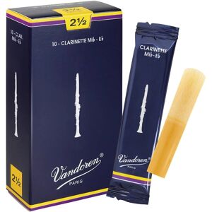 Vandoren Klarinetbladeren 2,5 - Doos van 10 Vandoren Klarinetbladeren 2,5 - Doos van 10