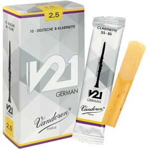 Vandoren V21 Kegel Klarinetbladeren 2,5 - Bladeren Vandoren V21 Kegel Klarinetbladeren 2,5 - Bladeren