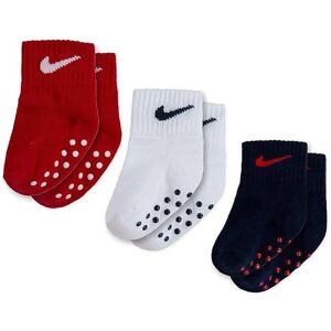 Nike 3-Pack Socks - Short Ribbed Breathable Cotton - Unisex Nike 3-Pack Socks - Short Ribbed Breathable Cotton - Unisex