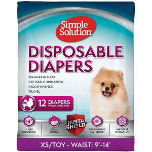Simple Solution Disposable Diapers - X-Small - Leak-proof, Absorbent, Reusable Simple Solution Disposable Diapers - X-Small - Leak-proof, Absorbent, Reusable