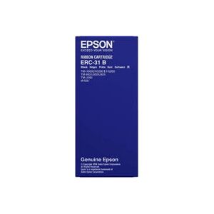 Ribbon per stampante Epson ERC-31 - Nero - Nastro a matrice di punti originale Ribbon per stampante Epson ERC-31 - Nero - Nastro a matrice di punti originale