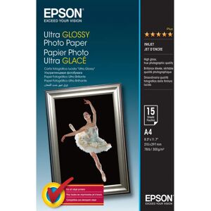 Epson Ultra Glossy Photo Paper - Glossy - A4 - 300g/m² - 15 Sheets Epson Ultra Glossy Photo Paper - Glossy - A4 - 300g/m² - 15 Sheets