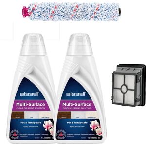 Bissell Crosswave Cleaning Pack - MultiSurface, 2 Detergents, Brushroll, Filter Bissell Crosswave Cleaning Pack - MultiSurface, 2 Detergents, Brushroll, Filter
