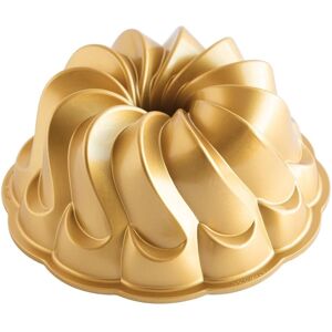 Nordic Ware Gold Pirouette Bundt Pan - Swirl Design, Cast Aluminium, 10 Cups, Gold Finish Nordic Ware Gold Pirouette Bundt Pan - Swirl Design, Cast Aluminium, 10 Cups, Gold Finish